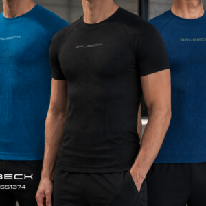 Koszulka Termoaktywna Męska T-shirt BRUBECK 3D PRO Oddychająca Szybkoschnąca Krótki rękaw