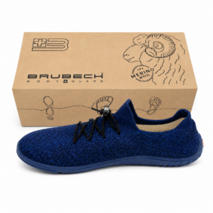 Brubeck Barefoot Merino Męskie Buty Wełna Merino Zero Drop kolor Niebieski