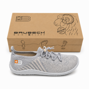 Brubeck Barefoot Merino Męskie Buty Wełna Merino Zero Drop kolor Szary