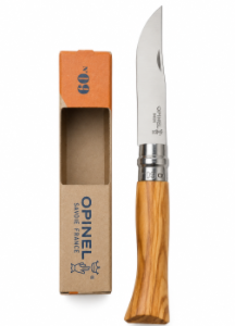 Nóż Składany Drewno Oliwne INOX OPINEL No.09 OLIVE Premium Stal Nierdzewna Virobloc EDC 9 cm